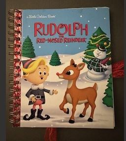 Little Golden Book Junk Journal Rudolph The Red-Nosed Reindeer